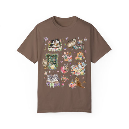 Bookish Cat Tee Shirt