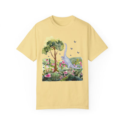 Dinosaur Tee Shirt with Birds
