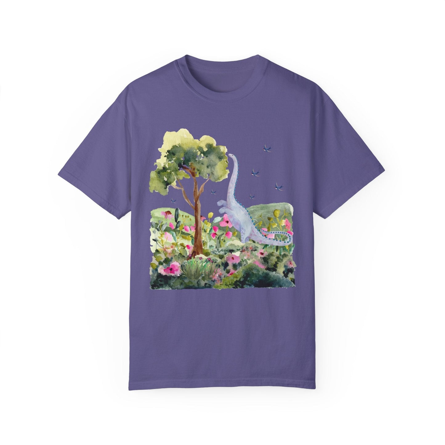 Dinosaur Tee Shirt with Birds