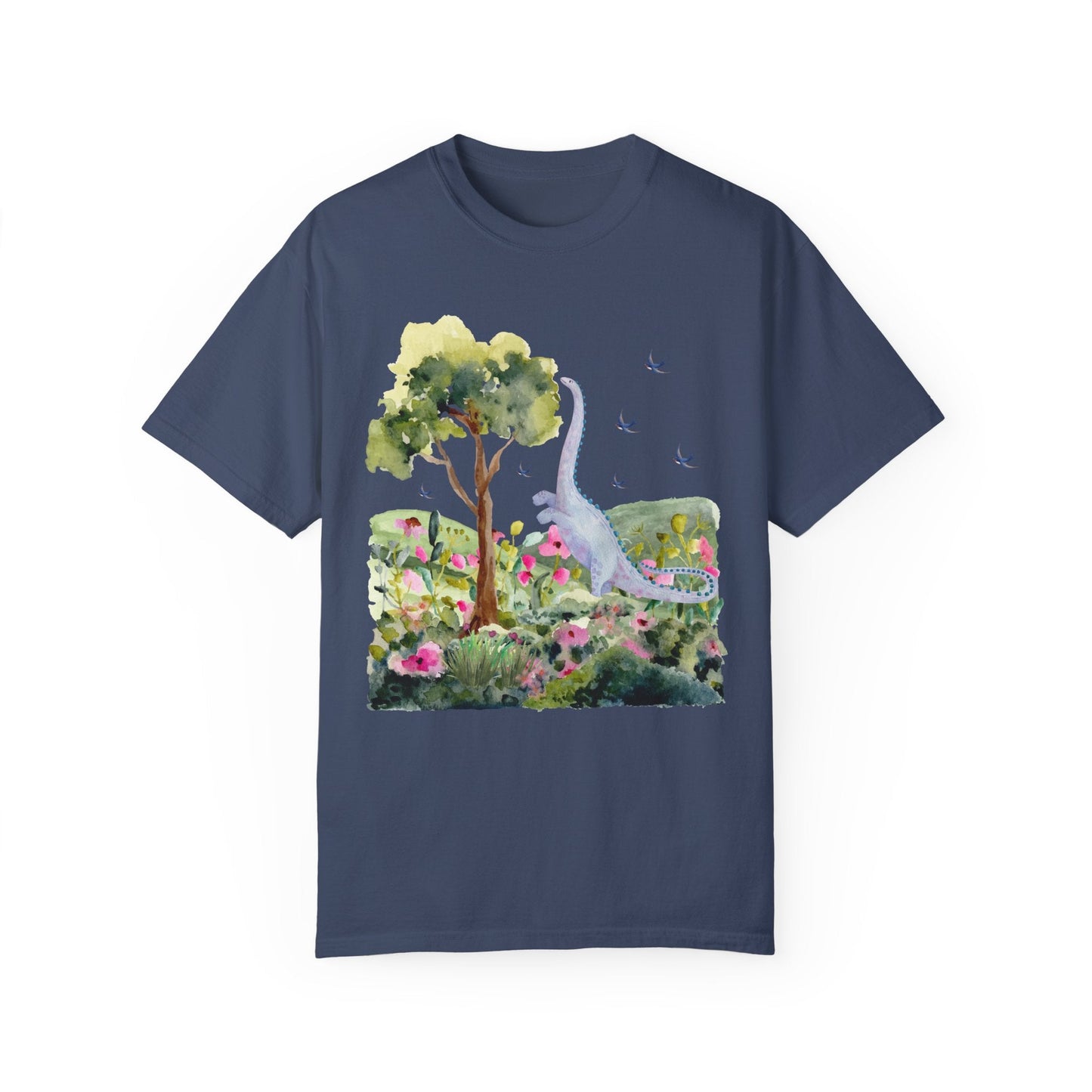 Dinosaur Tee Shirt with Birds