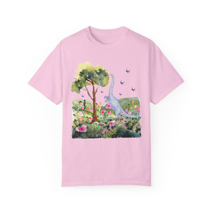 Dinosaur Tee Shirt with Birds
