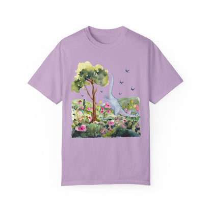 Dinosaur Tee Shirt with Birds