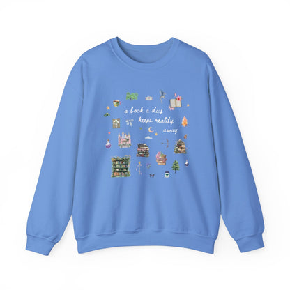 Cozy Romantasy Reader Sweatshirt for Romance Author