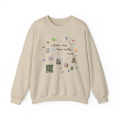 Cozy Romantasy Reader Sweatshirt for Romance Author