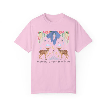 Cute Arkansas Tee Shirt with Flowers and Bow