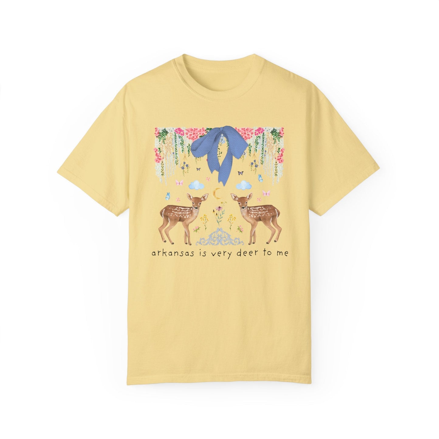 Cute Arkansas Tee Shirt with Flowers and Bow