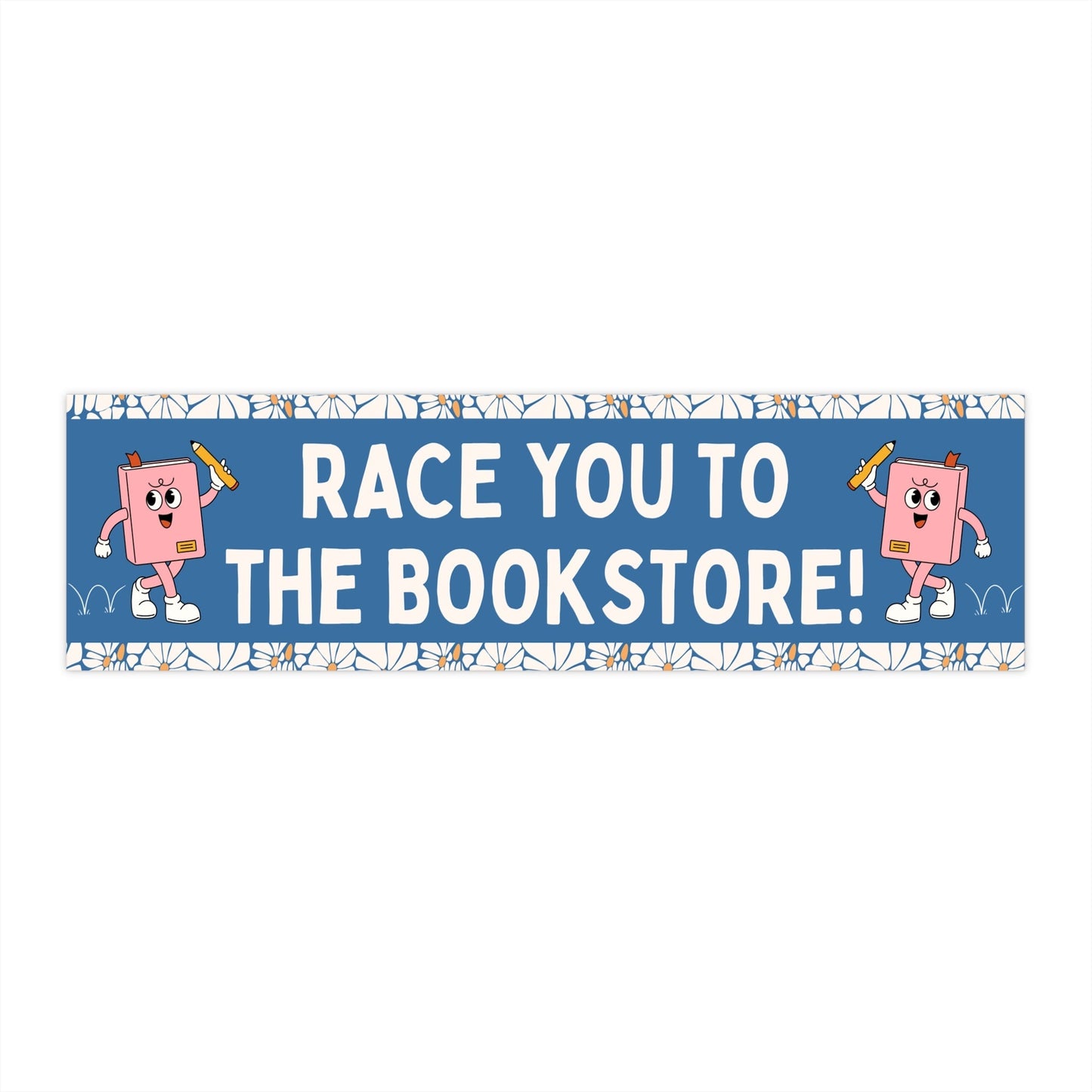 Race You To The Bookstore! Sticker