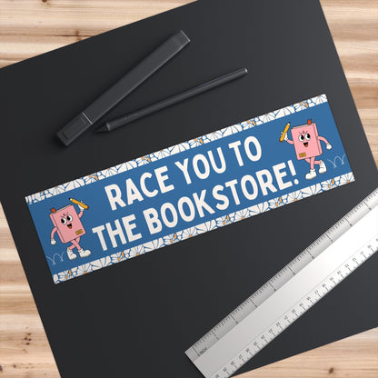 Race You To The Bookstore! Sticker