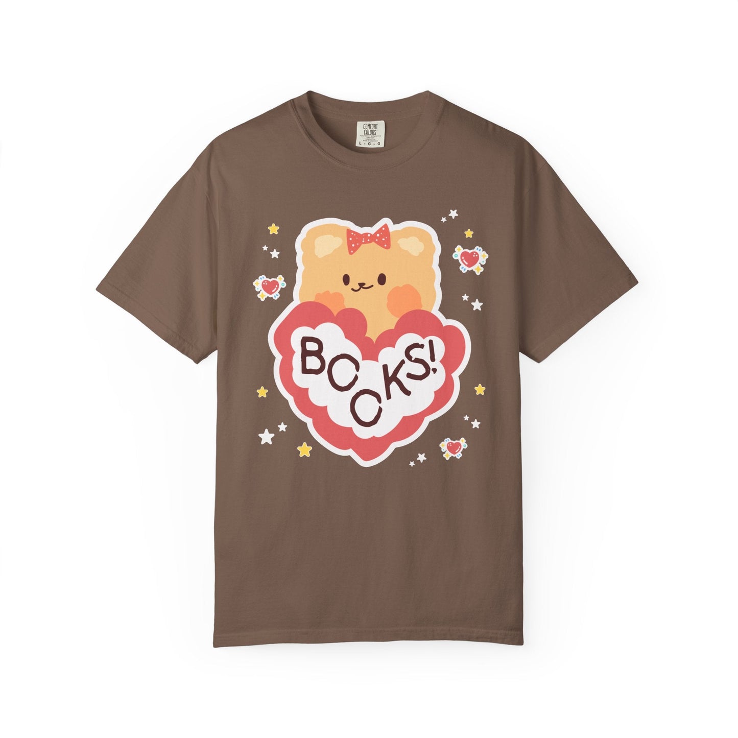 Cute Bookish Bear Tee Shirt for School Librarian