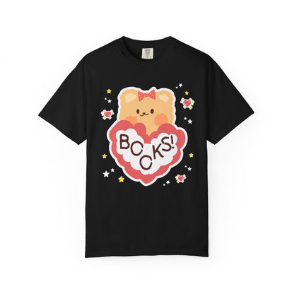 Cute Bookish Bear Tee Shirt for School Librarian
