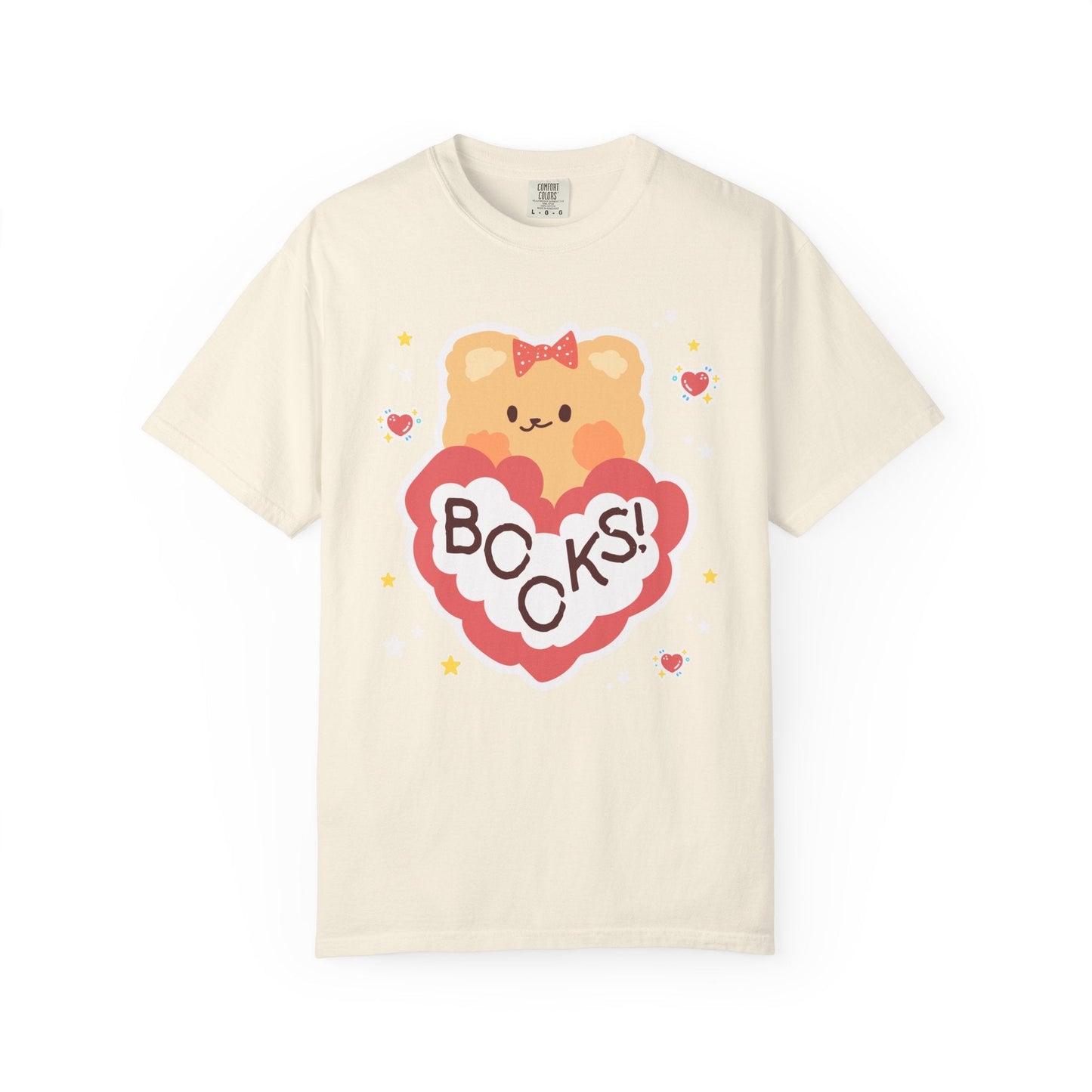 Cute Bookish Bear Tee Shirt for School Librarian