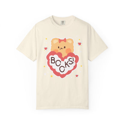 Cute Bookish Bear Tee Shirt for School Librarian