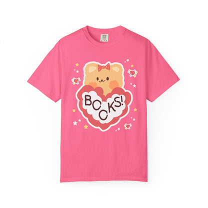 Cute Bookish Bear Tee Shirt for School Librarian