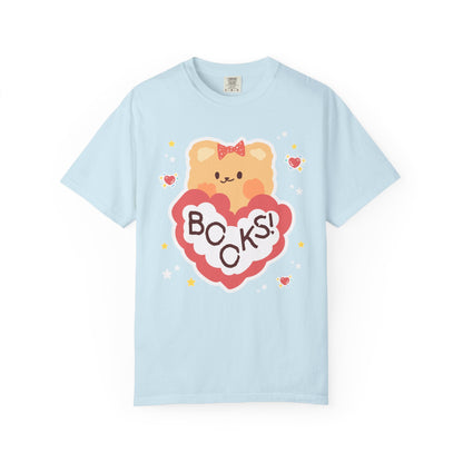 Cute Bookish Bear Tee Shirt for School Librarian