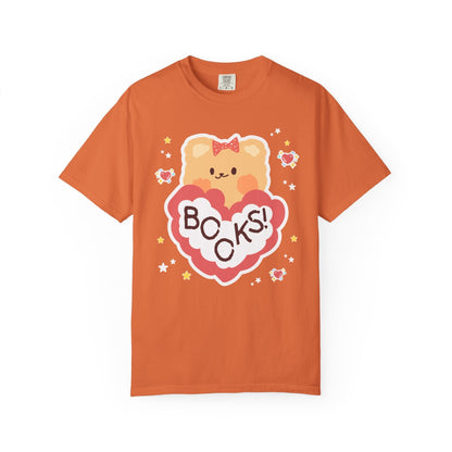 Cute Bookish Bear Tee Shirt for School Librarian