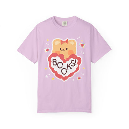 Cute Bookish Bear Tee Shirt for School Librarian
