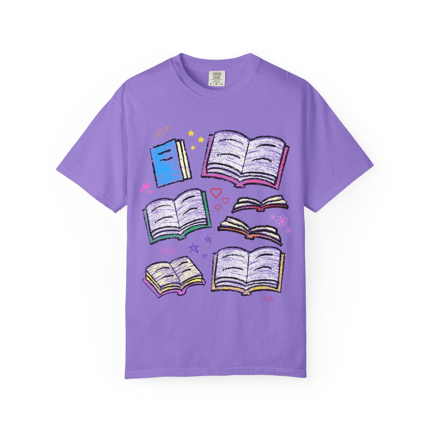 Cute Bookish Doodle Tee Shirt