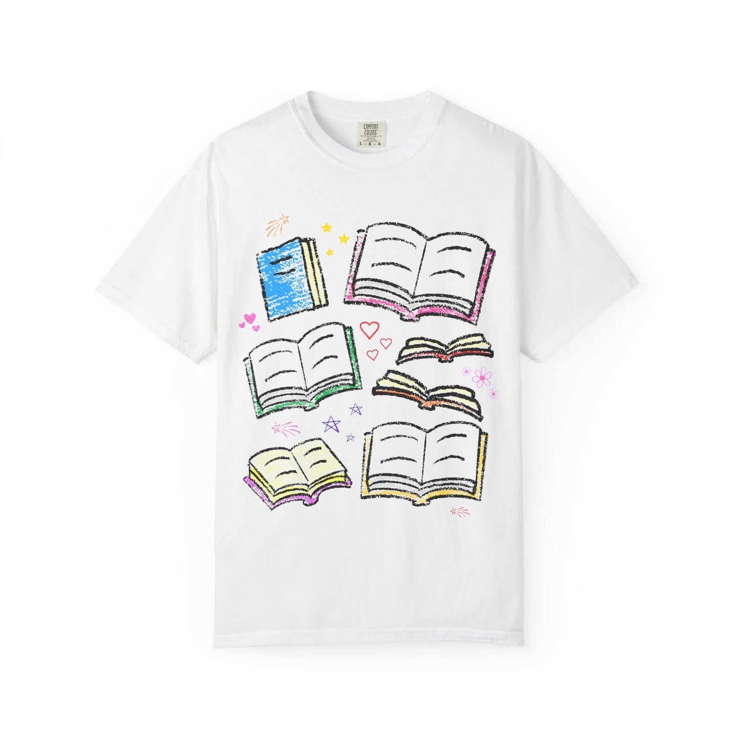 Cute Bookish Doodle Tee Shirt