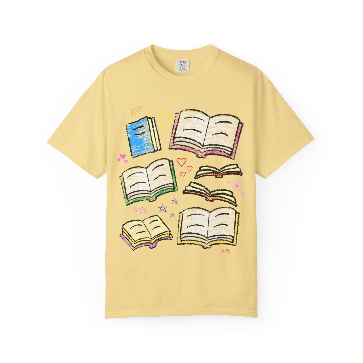 Cute Bookish Doodle Tee Shirt