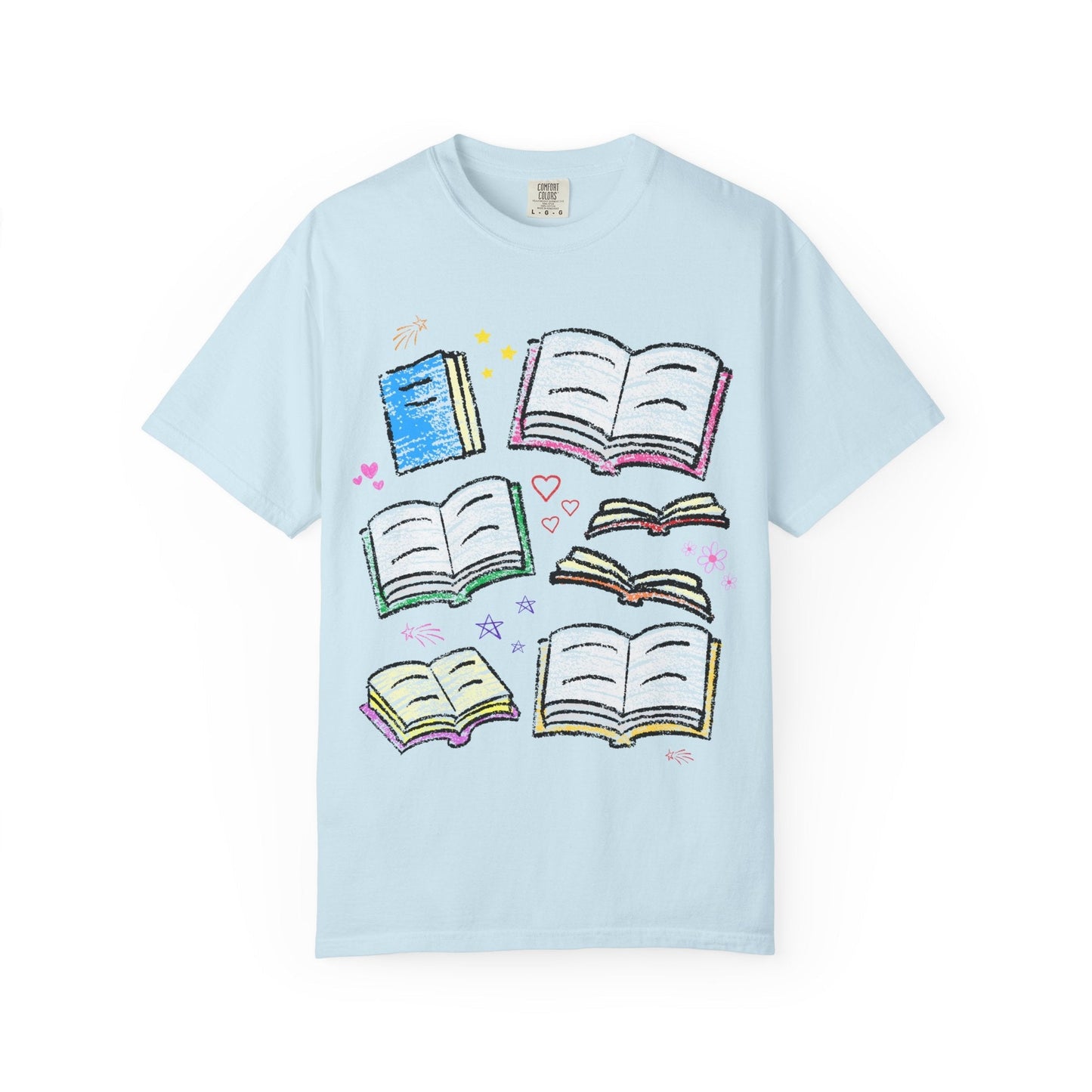 Cute Bookish Doodle Tee Shirt