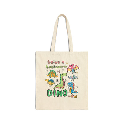 Cute Bookworm Tote Bag