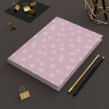 Cute Daisy Notebook for School or Work Meetings: Pastel Flower Hardcover Journal