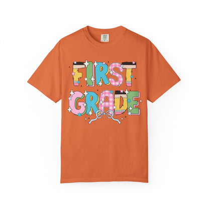 Cute First Grade Teacher Tee