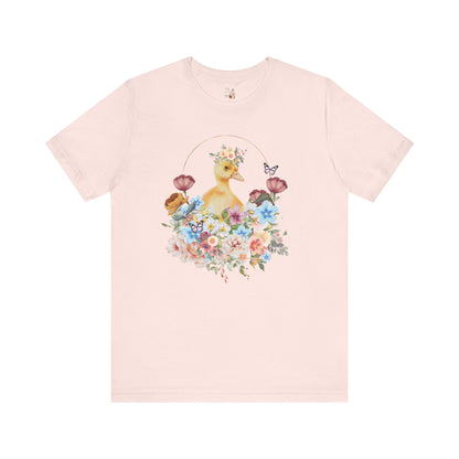 Cute Floral Duck T-Shirt