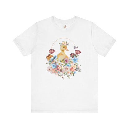 Cute Floral Duck T-Shirt