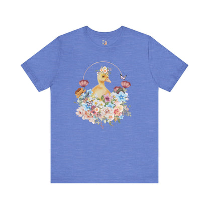 Cute Floral Duck T-Shirt
