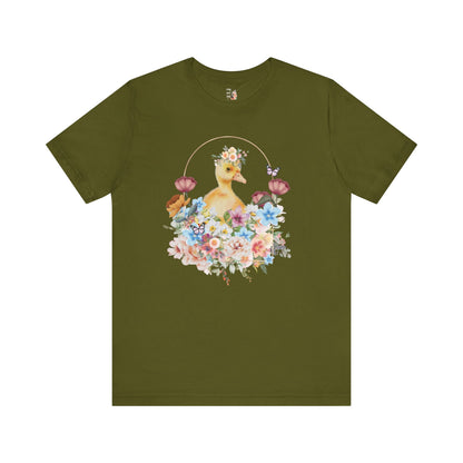 Cute Floral Duck T-Shirt