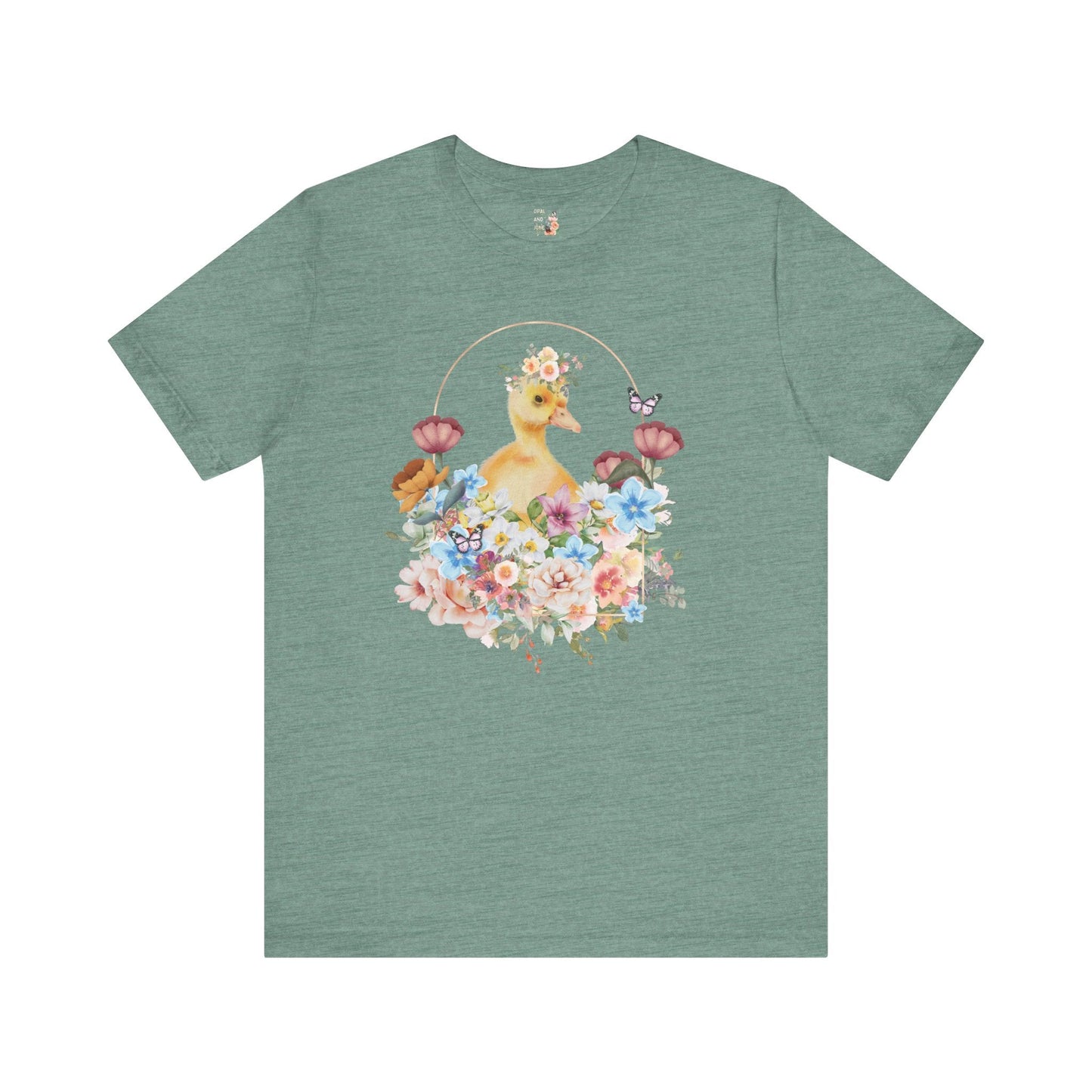 Cute Floral Duck T-Shirt