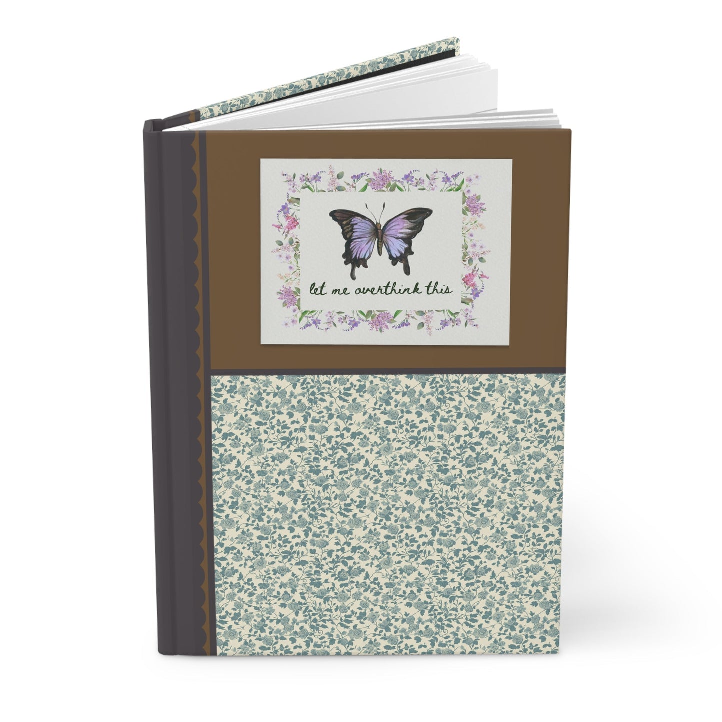 Cute Floral Notebook for Butterfly Lover