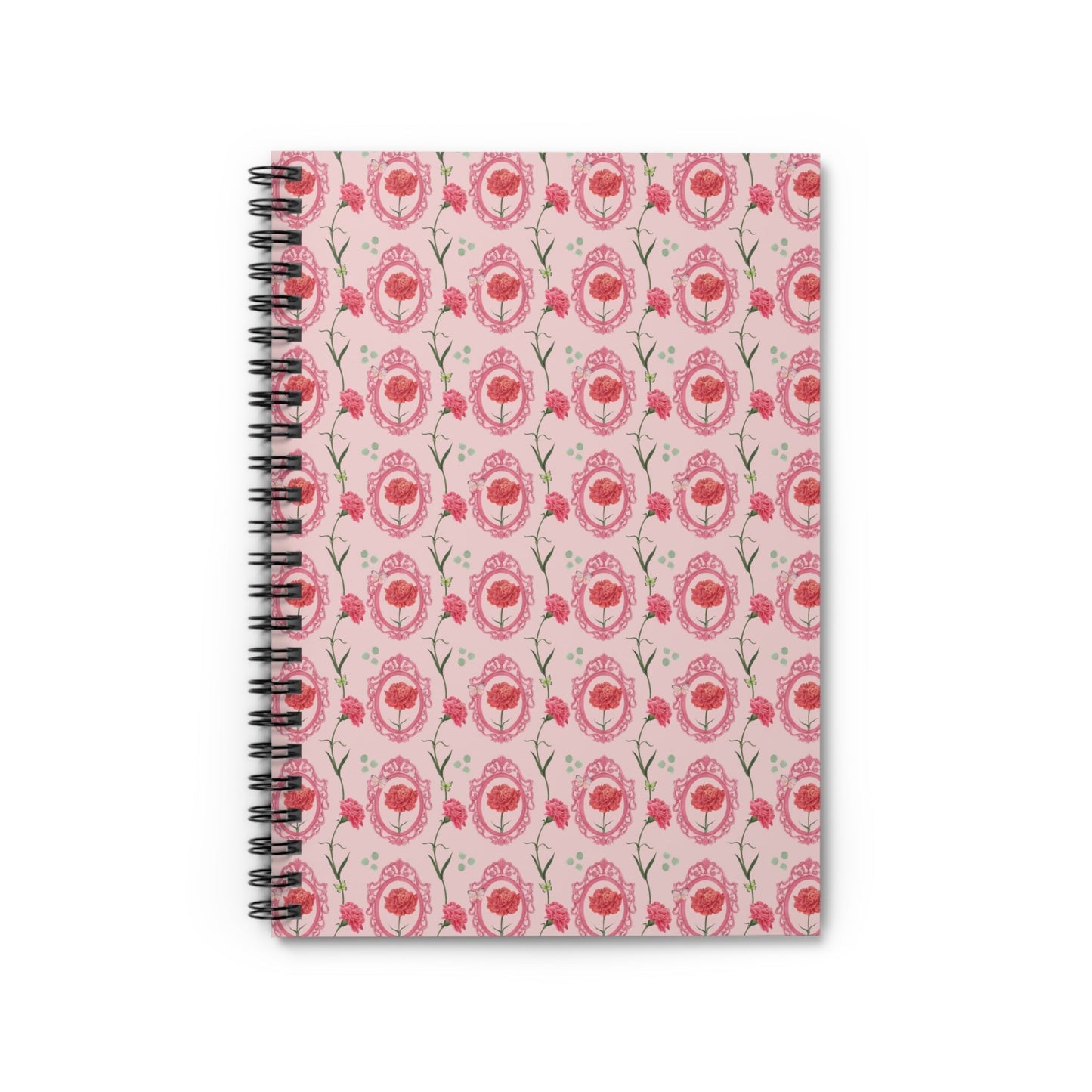 Cute Floral Notebook with Vintage Botanical Flowers: Gift for Flower Lover