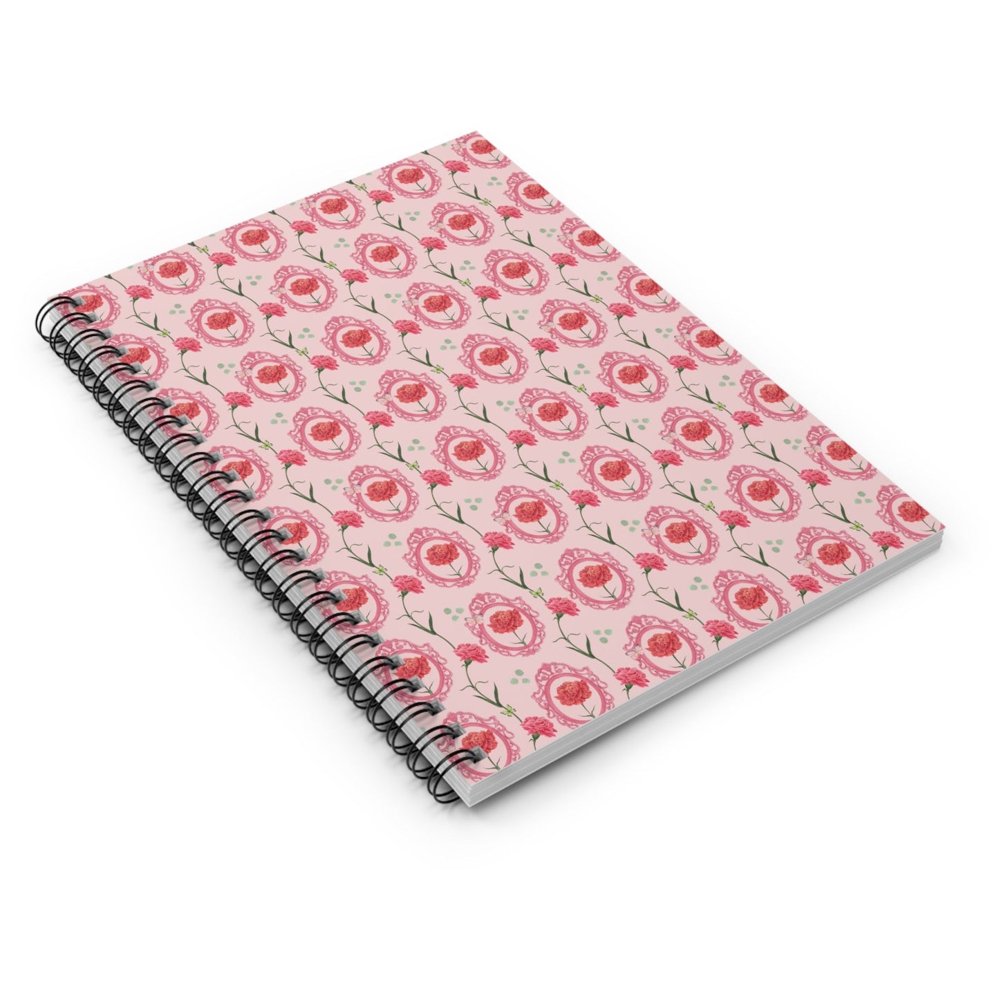 Cute Floral Notebook with Vintage Botanical Flowers: Gift for Flower Lover