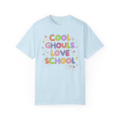 Cute Halloween Teacher Tee with Ghosts
