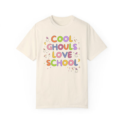 Cute Halloween Teacher Tee with Ghosts
