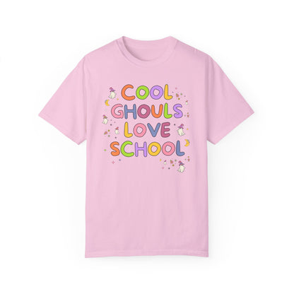 Cute Halloween Teacher Tee with Ghosts