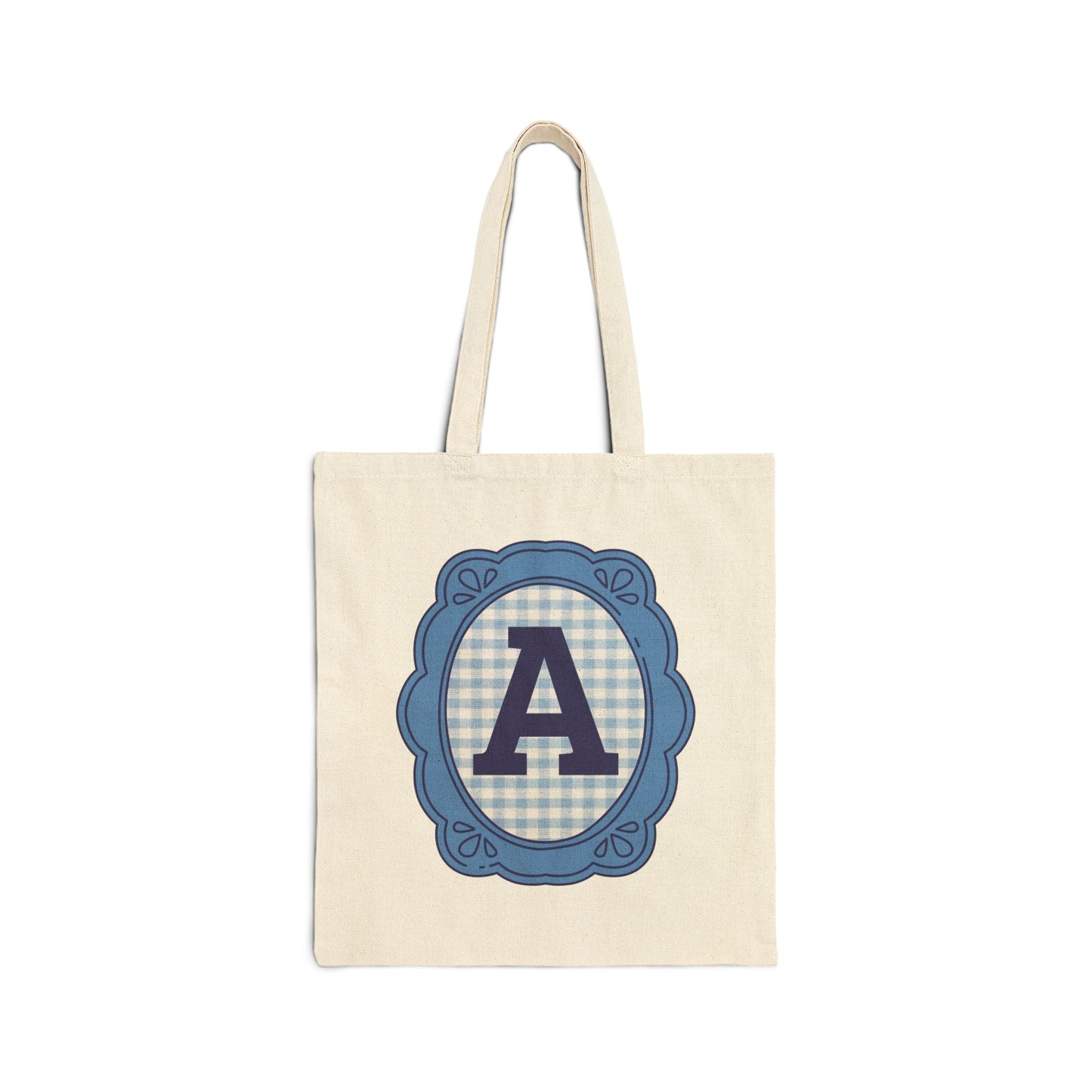 Framed Gingham Tote: A