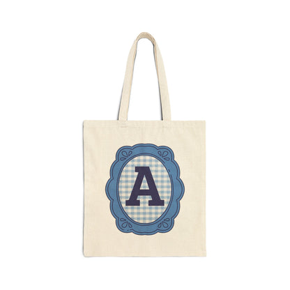 Framed Gingham Tote: A