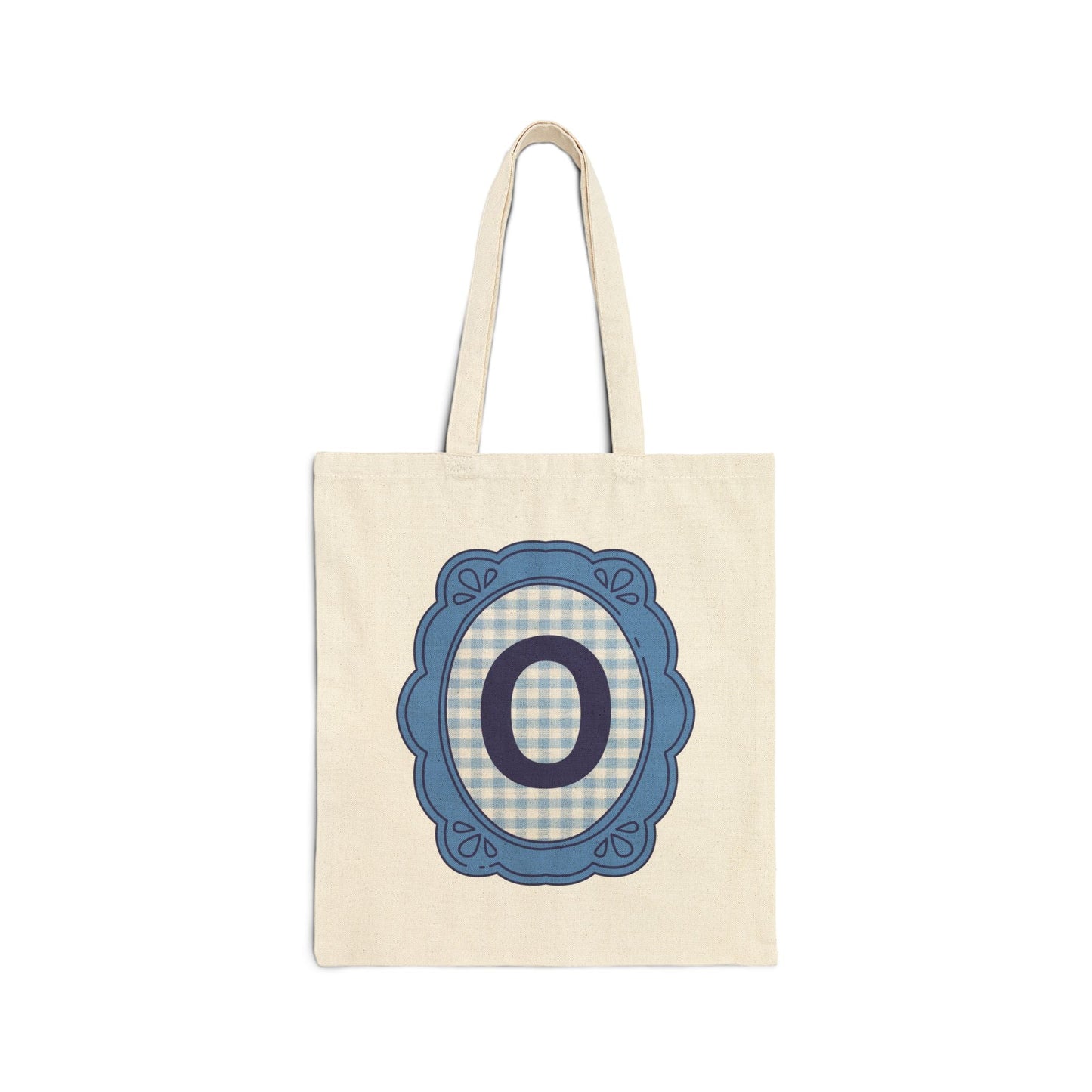Cute Initial Tote Bag for Daughter, Gingham Birthday Present for Niece, Cousin or Sister, Pretty Matching Bachelorette Tote for Bridesmaid O