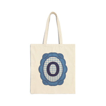 Cute Initial Tote Bag for Daughter, Gingham Birthday Present for Niece, Cousin or Sister, Pretty Matching Bachelorette Tote for Bridesmaid O