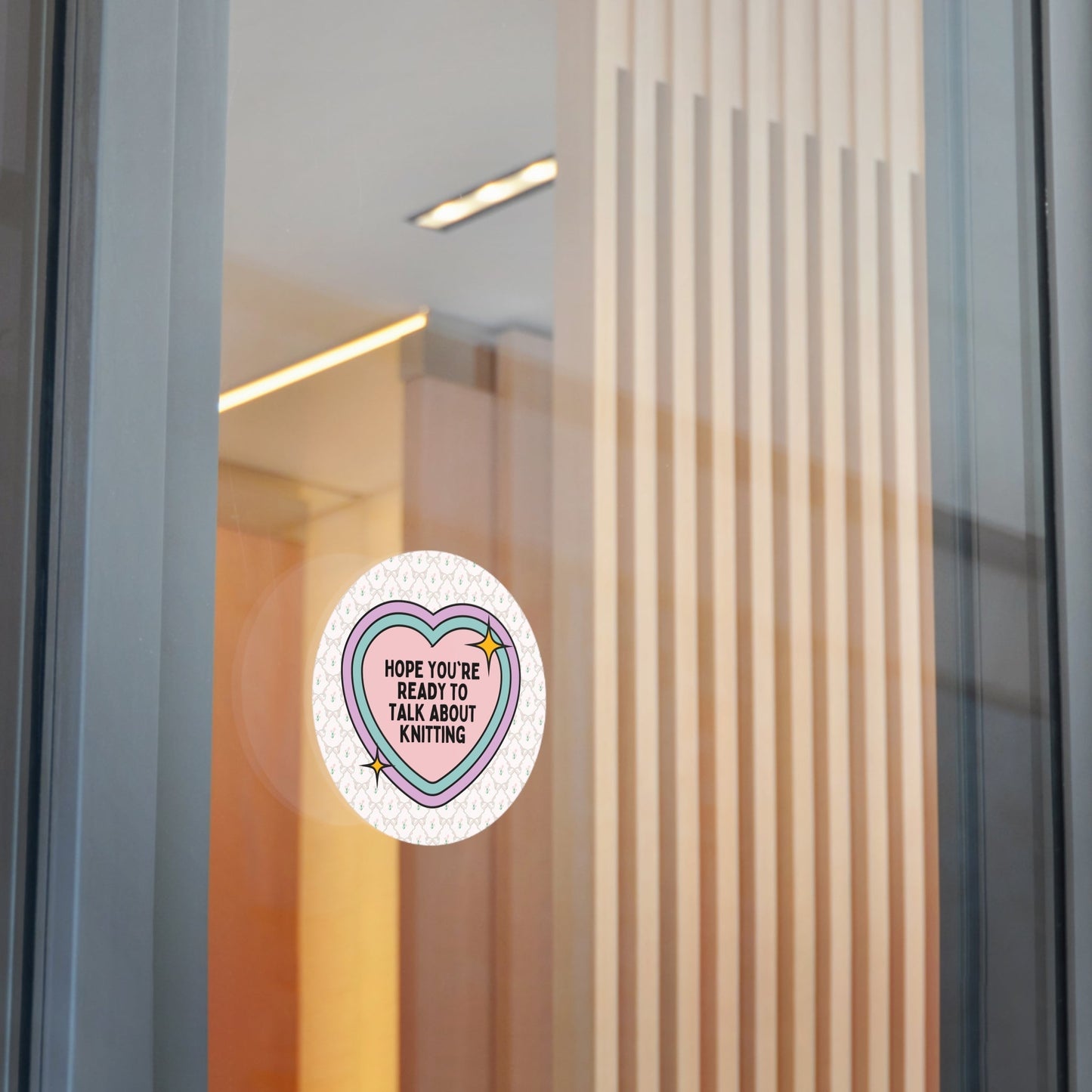 Cute Knitting Lover Sticker