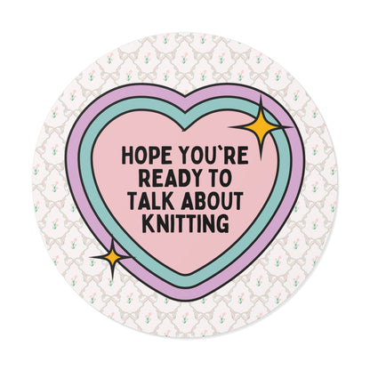 Cute Knitting Lover Sticker