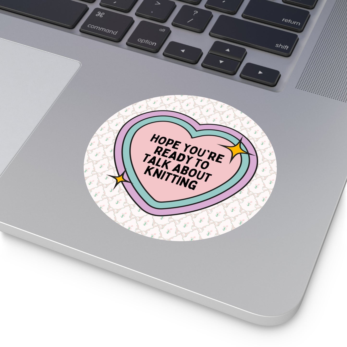 Cute Knitting Lover Sticker
