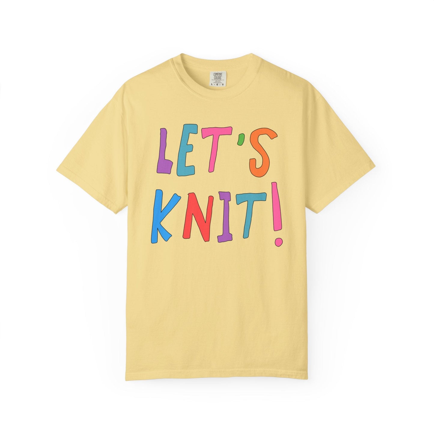 Cute Knitting Tee Shirt: Let's Knit!