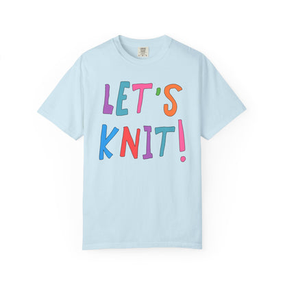 Cute Knitting Tee Shirt: Let's Knit!