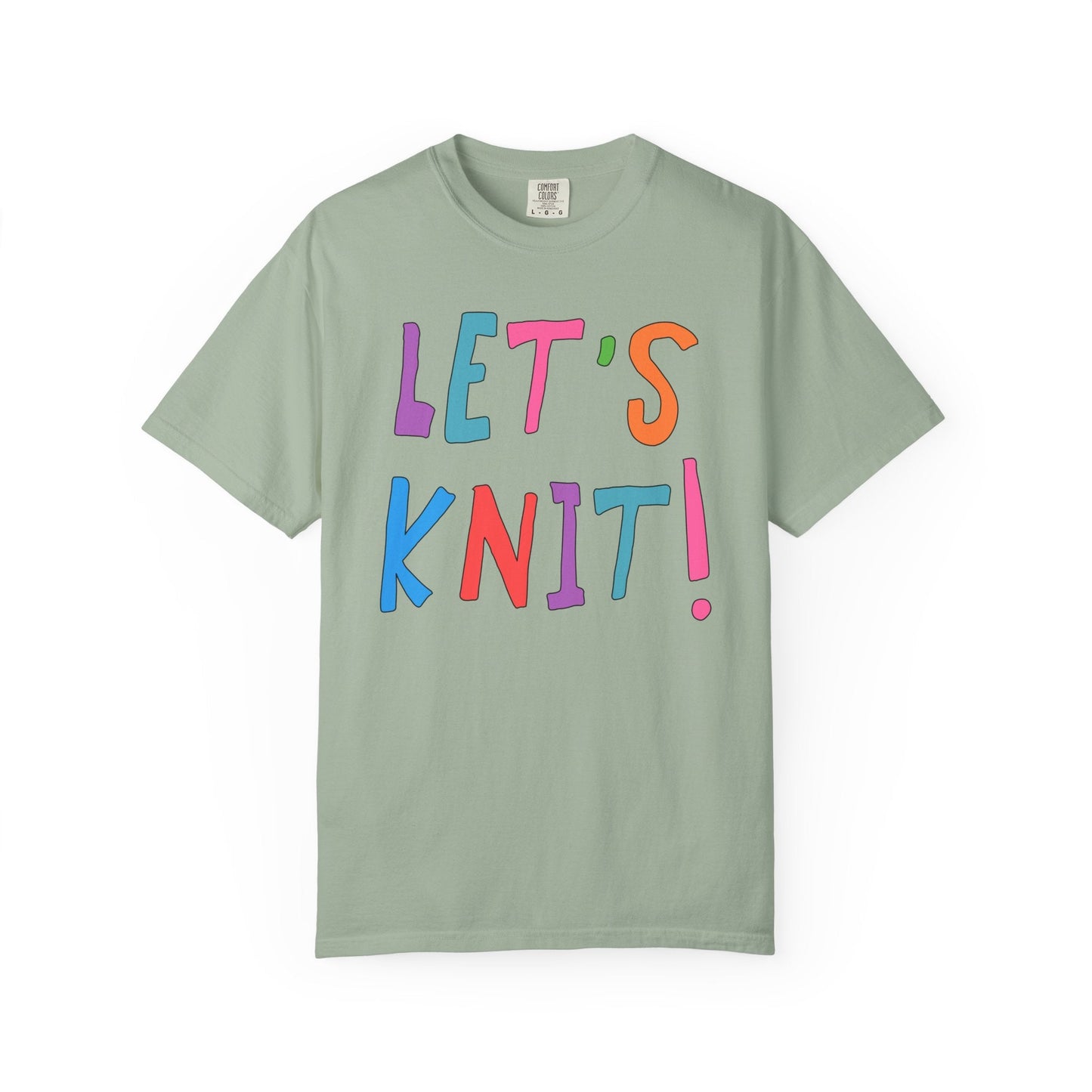Cute Knitting Tee Shirt: Let's Knit!