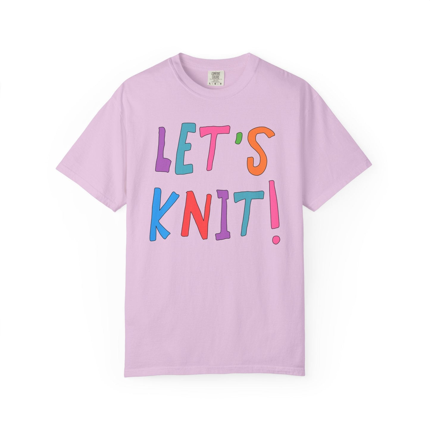 Cute Knitting Tee Shirt: Let's Knit!