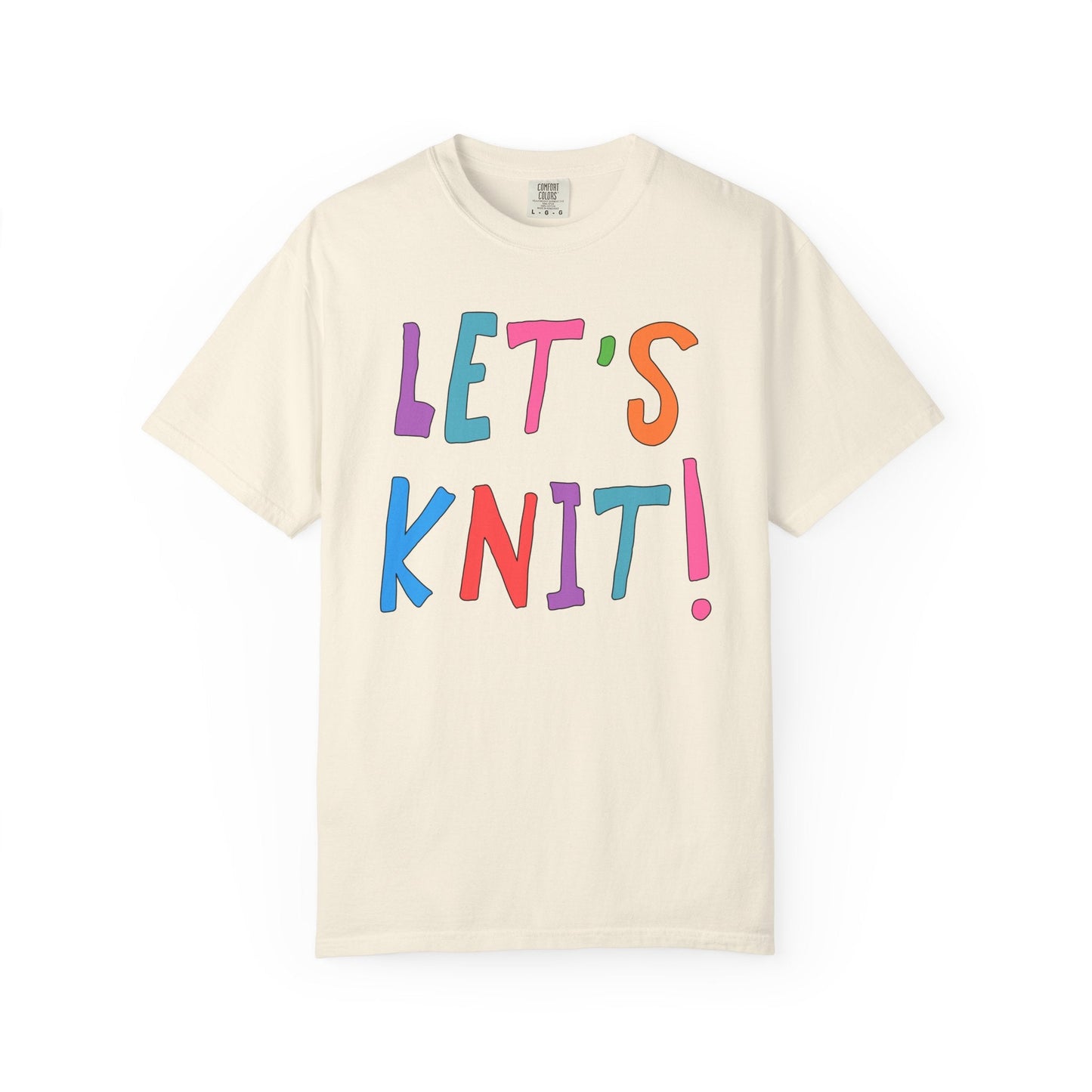 Cute Knitting Tee Shirt: Let's Knit!